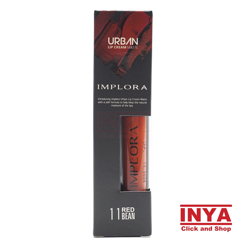 IMPLORA URBAN LIP CREAM MATTE 11 RED BEAN 2.9gr