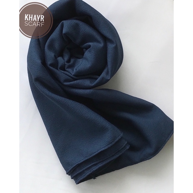 Hijab Promo Alisya Shawl Pashmina Diamond Signature / part 1 / Khayr Scarf-denim