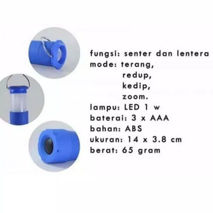 lampu tenda - lentera senter camping zoom - lampu outdoor kemping