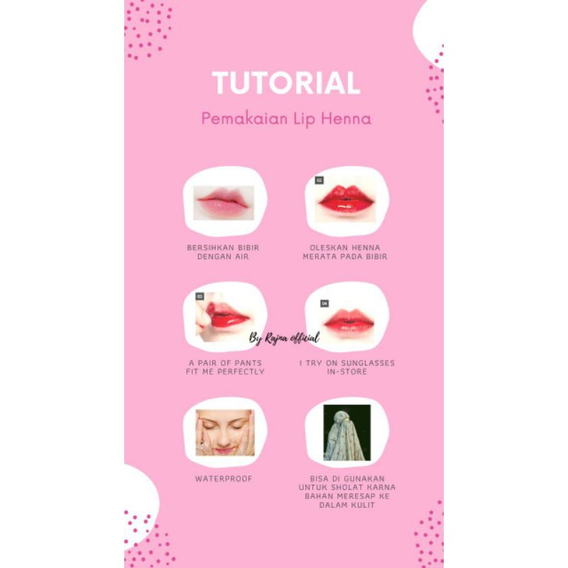 Henna Bibir HALAL by Rajna / LIP HENNA