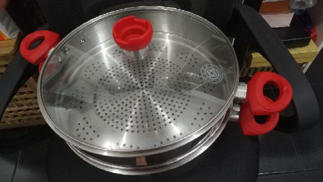 [supra]panci Kukusan 2 Susun - Supra Steamer 32cm - Stainless Steel