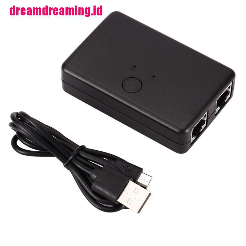 (dreamdreaming.id) Hub Switch Box Jaringan Ethernet Lan RJ45 2 Port