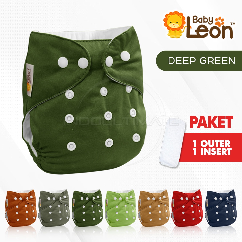 BABY LEON Clodi PRINT+ INSERT Popok Kain Bayi Baby Cloth Diapers Diaper Newborn BY-728