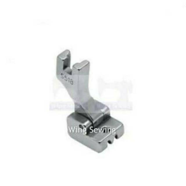Presser Foot Sepatu Seleting Ritsleting Resleting Zipper Jepang Besi Mesin Jahit Industri