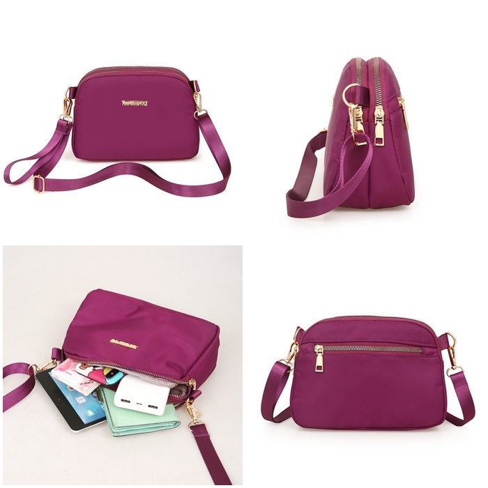 BJ218805 - BLACK/BLUE/PURPLE/RED - TAS SLEMPANG NYLON SALE KECIL IMPORT TAS WANITA FASHION IMPORT MODIS ELEGAN TERMURAH TERLARIS TERBARU BAGSTORE JAKARTA TAS BATAM JTF18805