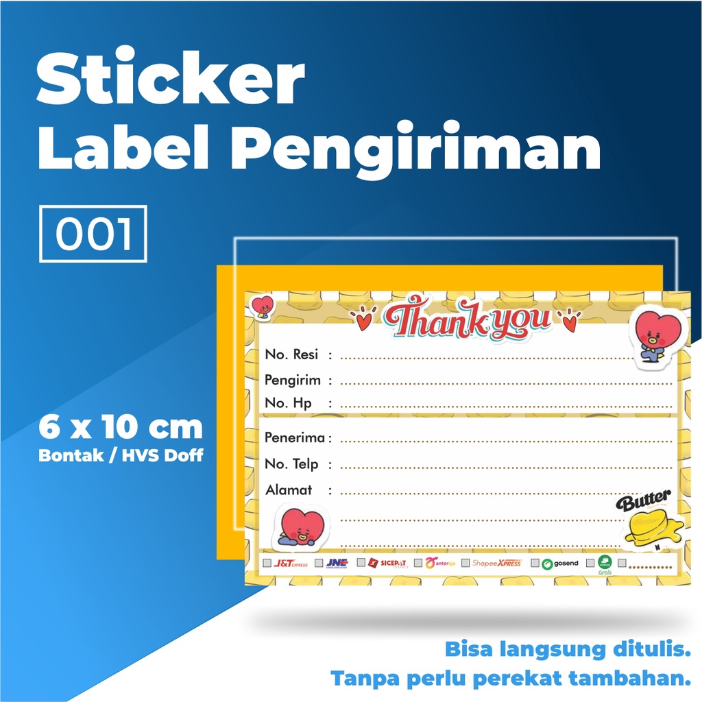 Stiker Pengiriman / Stiker Pengiriman Olshop / Stiker Label Pengiriman / Sticker Fragile-001