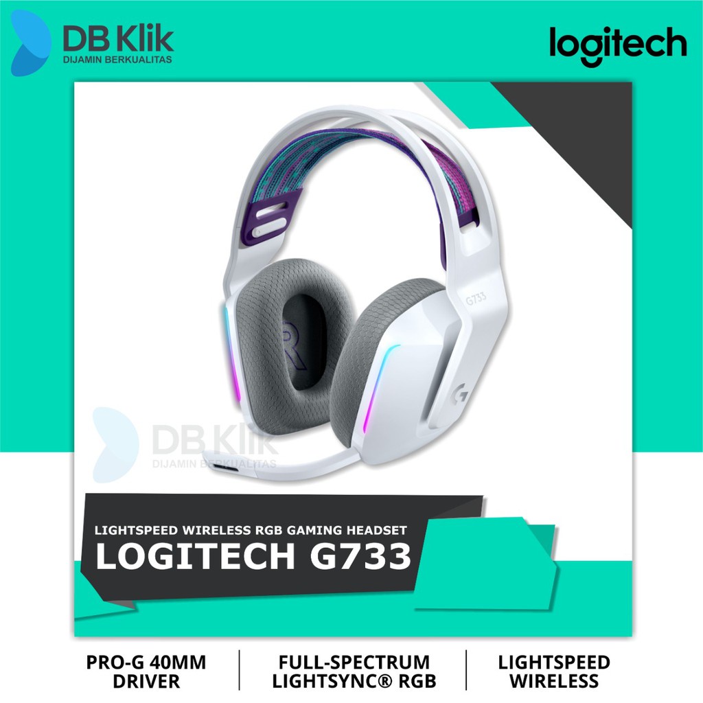 Headset Gaming Logitech G733 Lightspeed RGB Wireless - Logitech G733