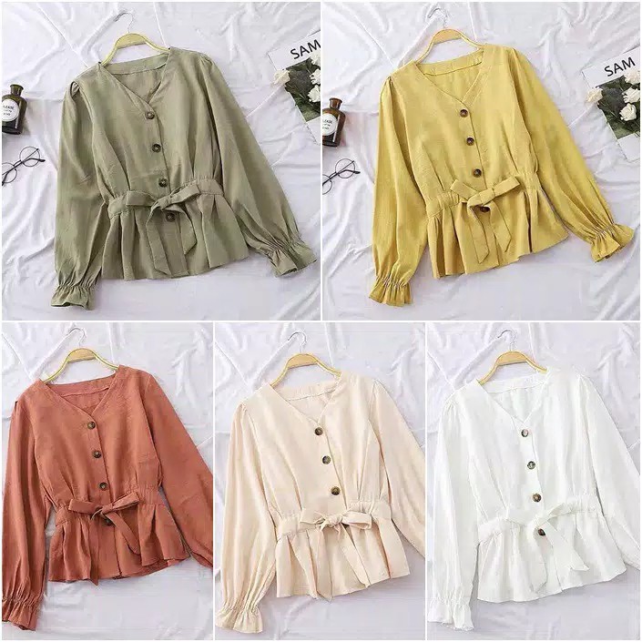 SELINA TOP - FLOTTILICIOUS / BLOUSE MUSLIM / BLOUSE MURAH / ATASAN MURAH / GROSIR BAJU ONLINE