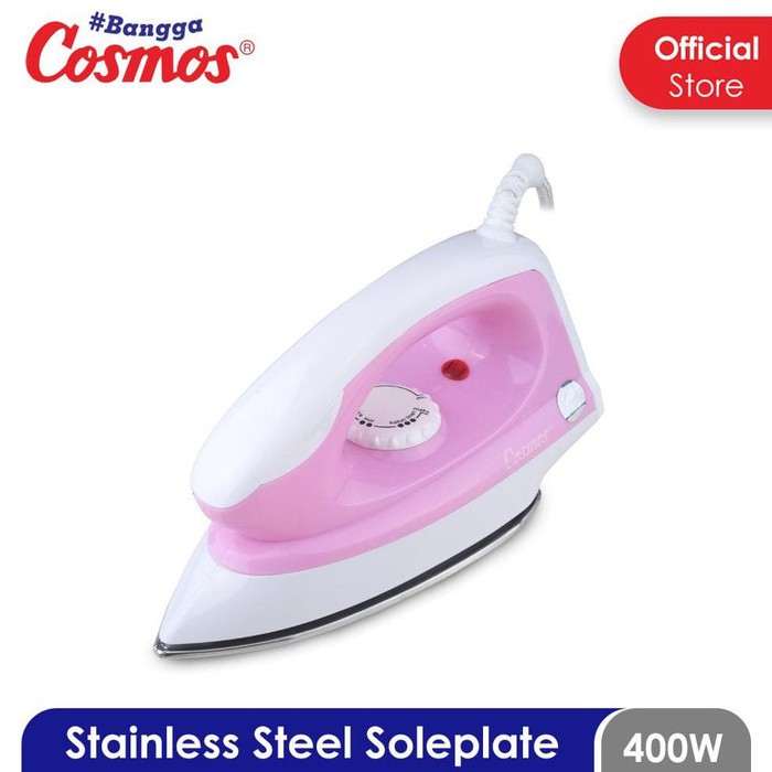 Cosmos Setrika Stainless Soleplate CIS -428 garansi resmi