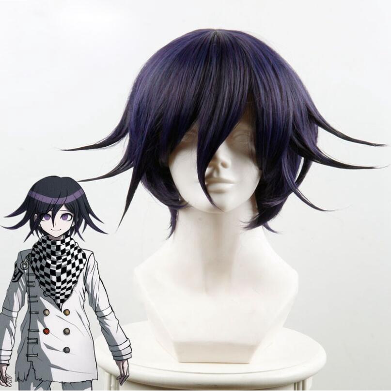 PREORDER Danganronpa V3 Killing Harmony Ouma Kokichi Short Wig Cosplay Costume Dangan Ronpa Heat Res