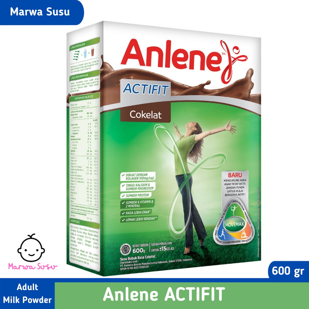 

Anlene Actifit Cokelat / Vanila 600 gr