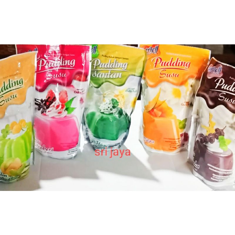 Puding Susu Puding Santan kemasn pabrik