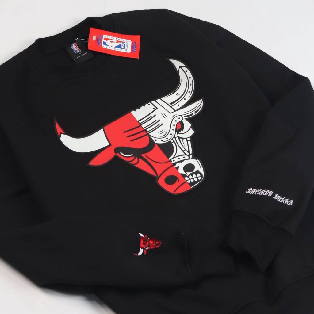 JAKET SWEATER CREWNECK CHICAGO BULLS ANATOMI SIMPLE UNISEX GOOD QUALITY