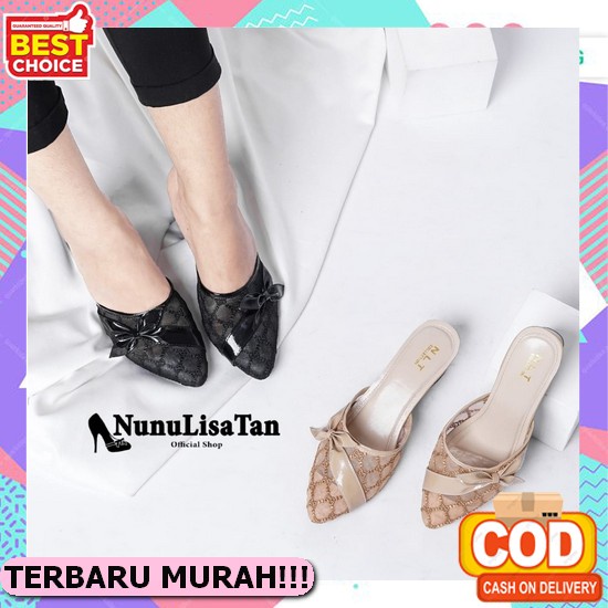 Sandal Heels Terbaru. High Heels Wanita Terbaru Sandal Andin. Hak Tahu Pendek Ry05 Sendal Kondangan 