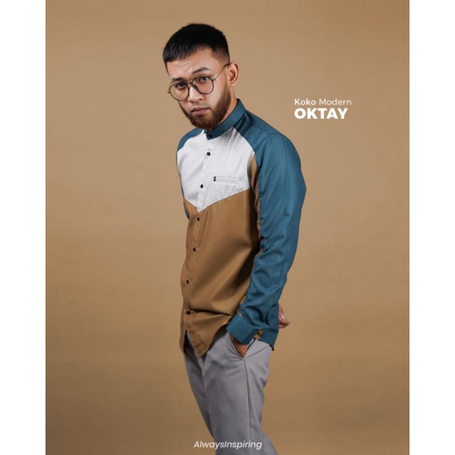 Fadkhera Oktay Long Baju Koko Modern