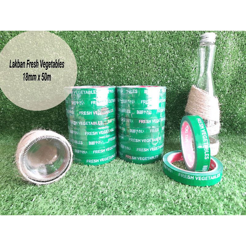 

KAISHAR - Lakban Fresh Vegetables 18mm x 50m dan 12mm x 72y
