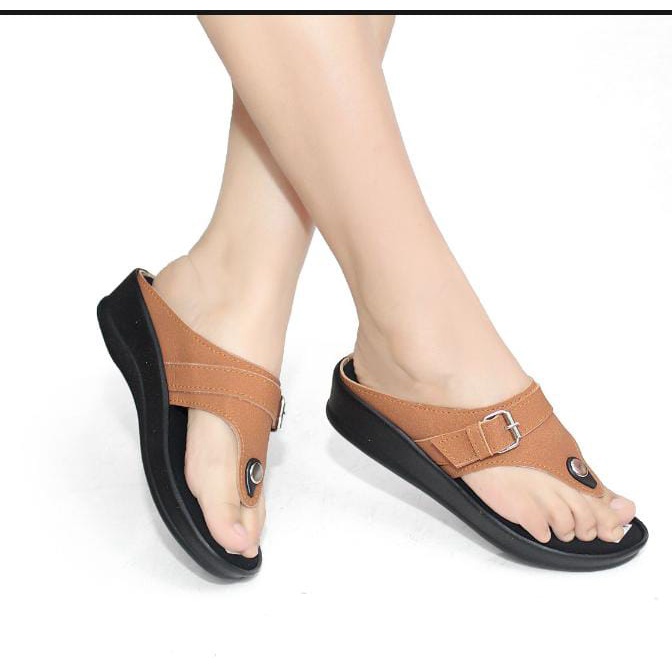 Terbaru Sandal Wanita Jepit wedges model gesper JP01/Sandal Jepit terlaris/bisa COD