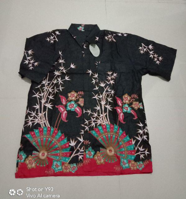Bswart Batik Hrb026 Kenongo Hem Pendek Padi Pekalongan M L Xl Batik