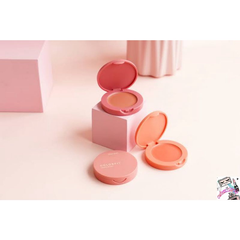 ☃Cutezz_Ching1☃Wardah Colorfit Cream Blush 3g - Blush On