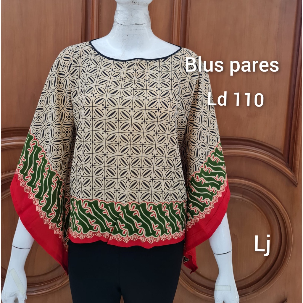 Blus parisa #3 matt katun paris batik solo atasan modern