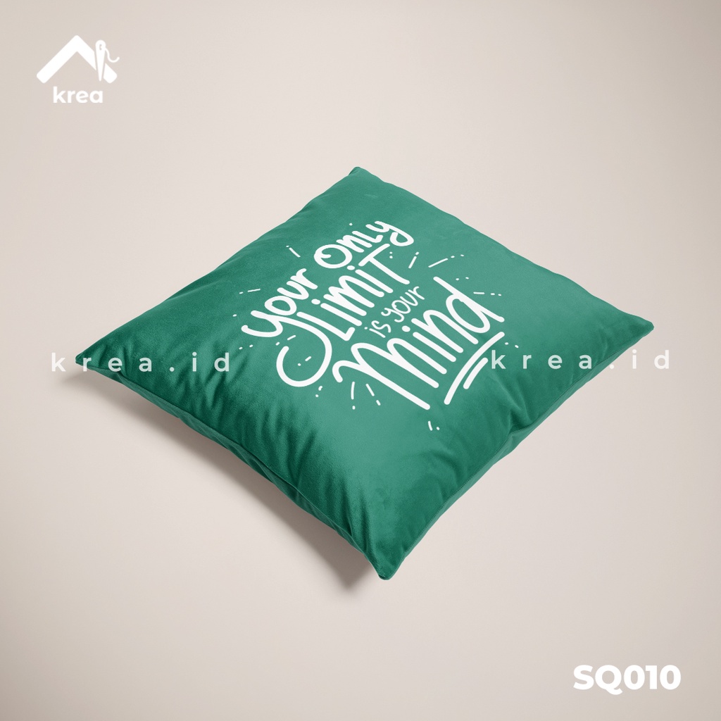 SARUNG BANTAL SOFA KATA KATA YOUR ONLY LIMIT