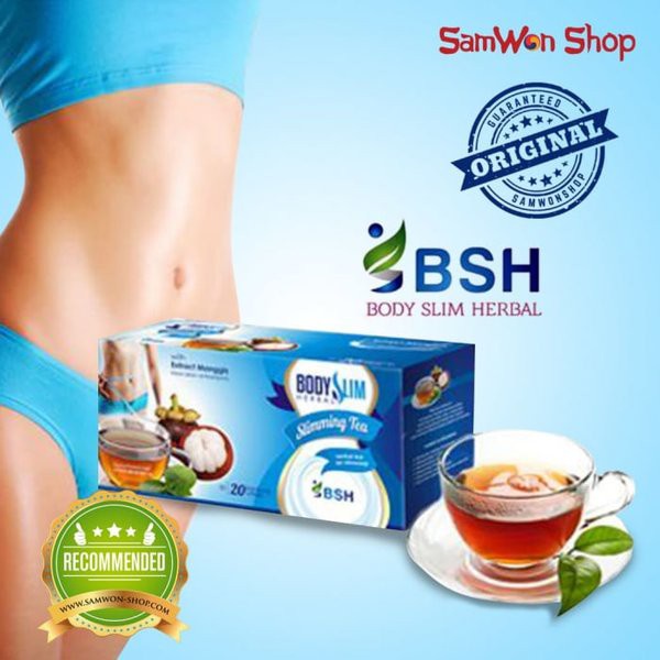 [ORI] BSH Teh Obat Pelangsing Badan dengan Ekstrak Manggis yang Bagus untuk Kulit &amp; Sudah Terjamin Kualitasnya l Body Slim Herbal Slimming Tea (BSH Tea)