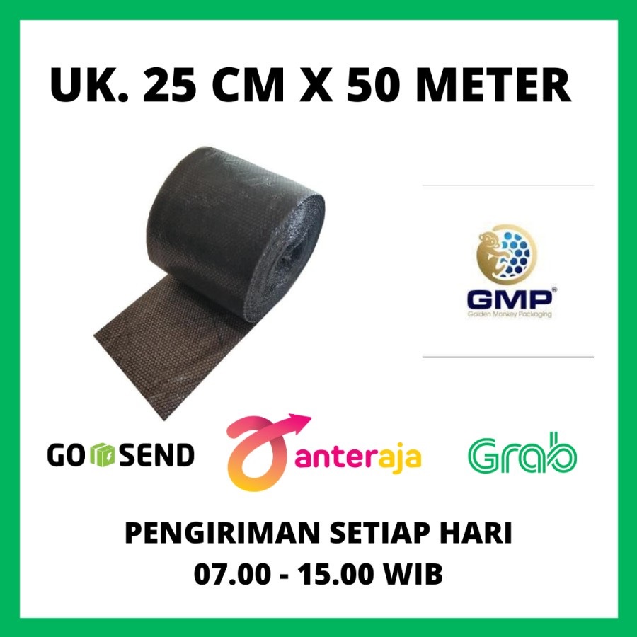 

H3T Bubble Wrap Roll MURAH (50X25) Premium 50 Meter X 25 CM / GMP KINGSMAN MURAH / BUBBLE WRAP TEBAL
