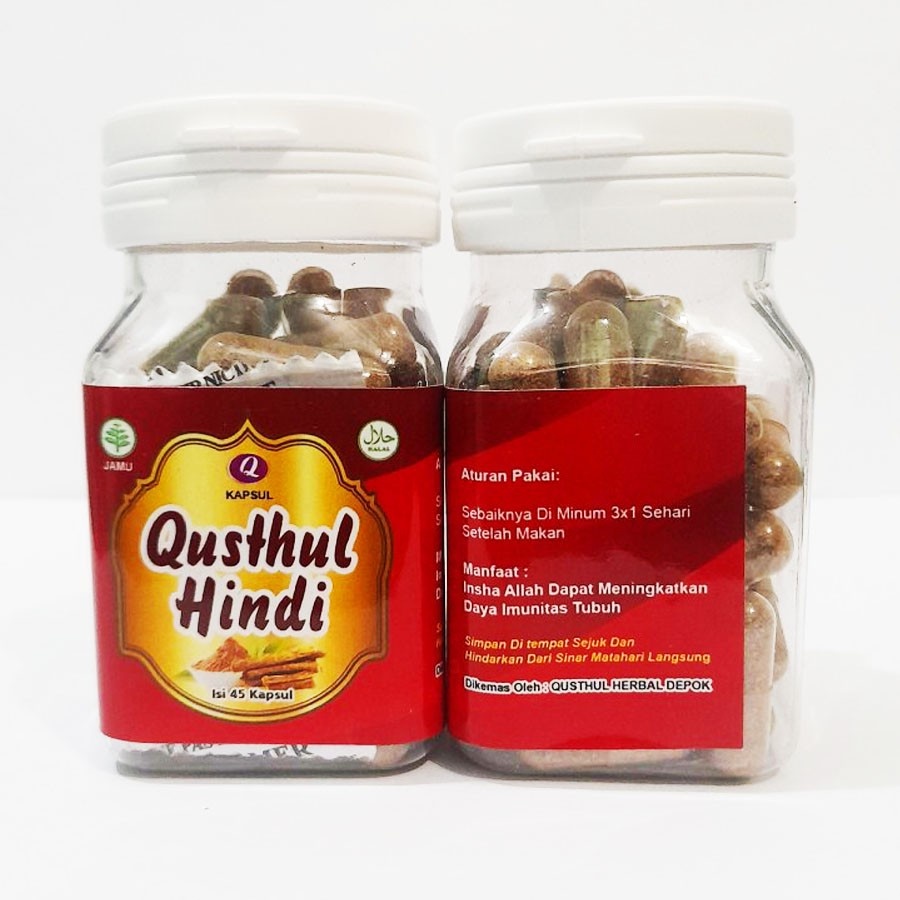 Kapsul Qusthul Hindi Original Isi 45 Kapsul