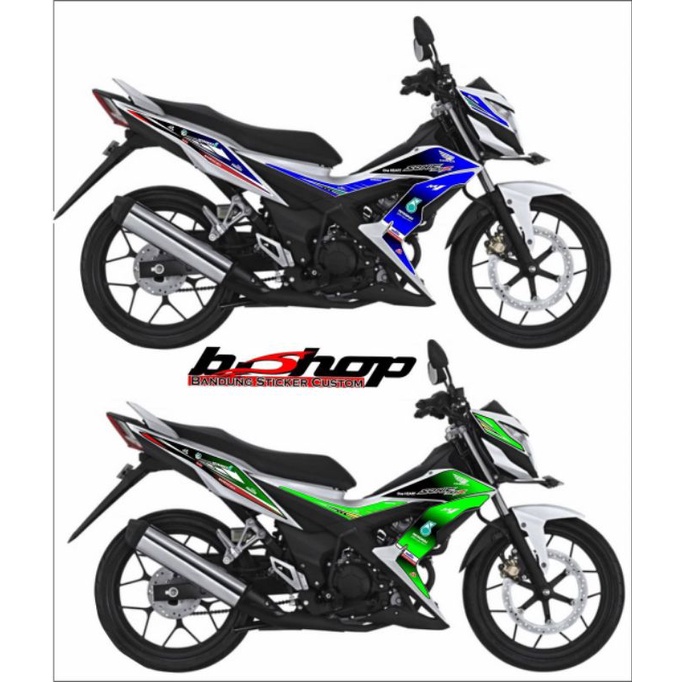 STICKER DECAL HONDA SONIC 150 R PETRONAS BLUE GREEN