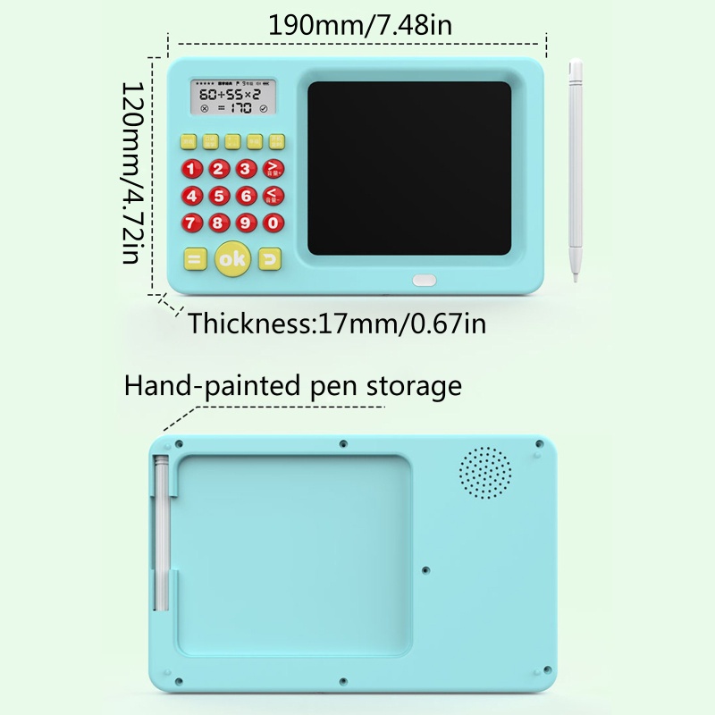 Papan Tulisan Tangan Hitung Lisan Lisan Kartun VIVI Untuk Kit Kalkulator Perhitungan Lisan