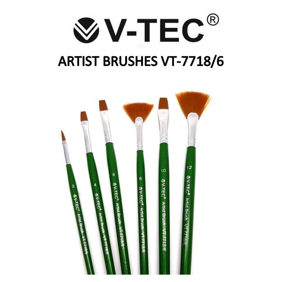 

KUAS V-TEC ARTIST BRUSHES VT-7718/6