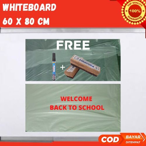 

PAPAN TULIS BOLAK BALIK 60 X 80 Free Spidol + Penghapus
