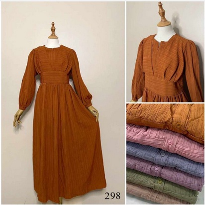 Gamis Lebaran Jadore Lesti Serat Kayu, gamis serat kayu, gamis bkk, gamis mewah, baju casual