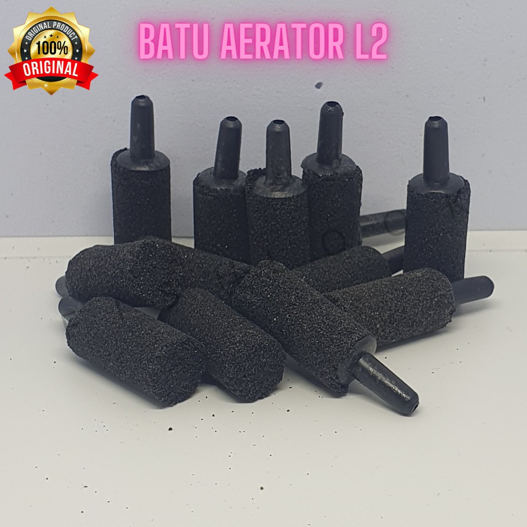 Batu aerator MULTI / batu gelembung udara / batu oksigen aquarium D1.5-L2