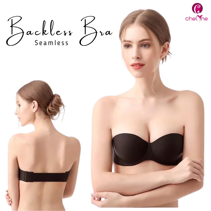 Chelyne Seamless Bra 221 DENGAN KAWAT Penyanggah / 223 TANPA KAWAT Penyanggah - Backless Dengan 2 Pilihan Strap Yang Bisa Diganti