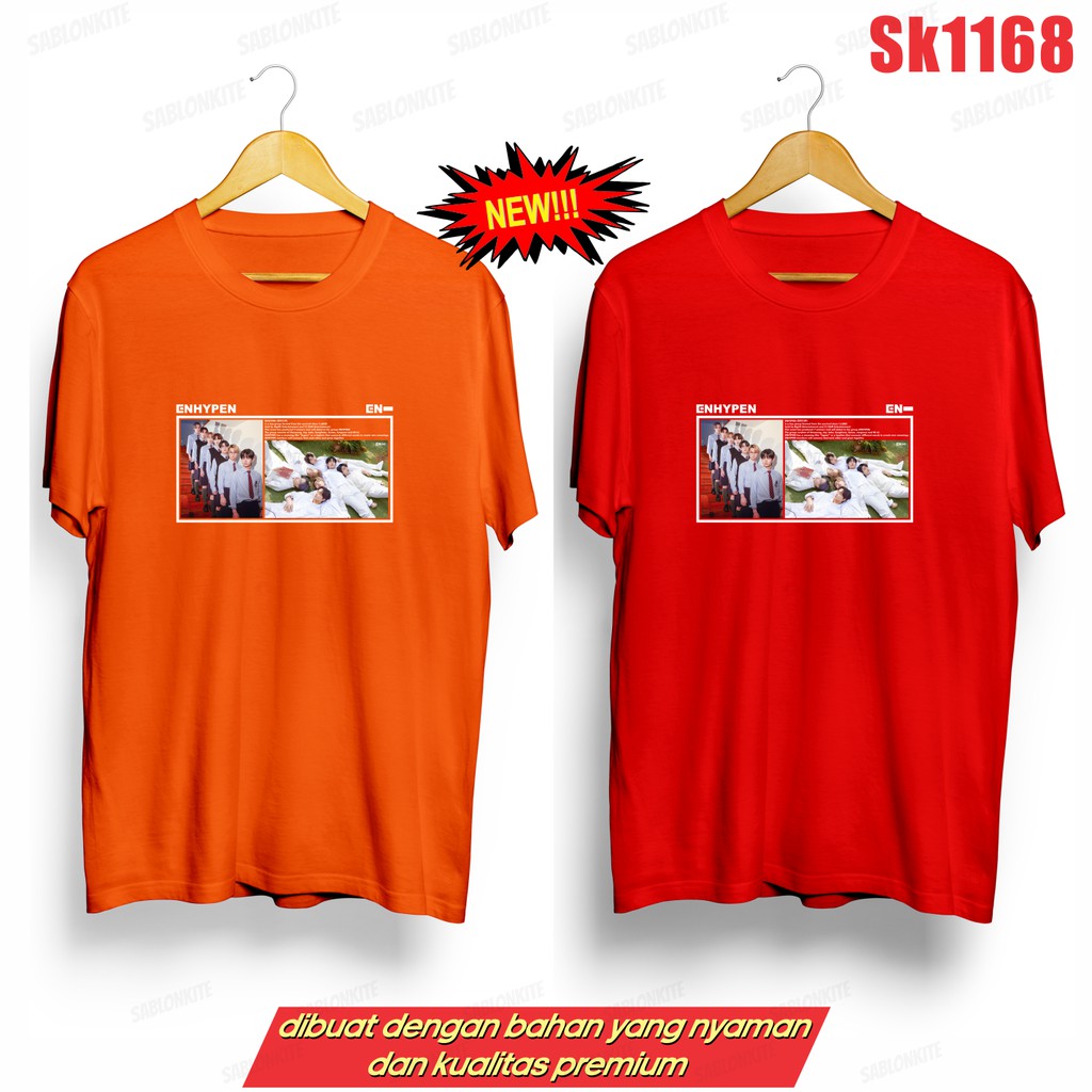 MURAH!!! KAOS  BIOGRAPHY SK1168 UNISEX COMBED 30S KPOP