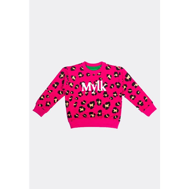 MYLK By Rafathar  Sweater Magenta Leopard