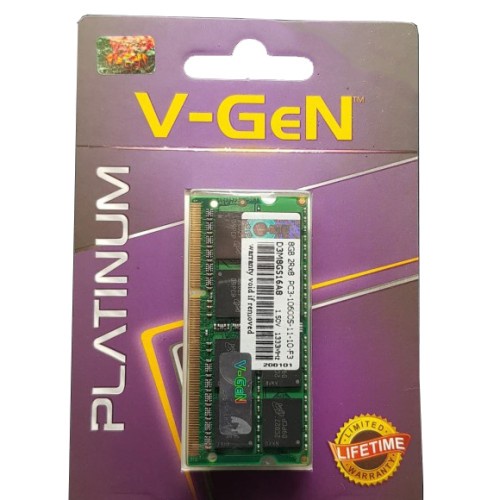 Ram Laptop VGeN Ddr3 8gb pc10600 1333Mhz V-GeN Sodimm Platinum DDR3L