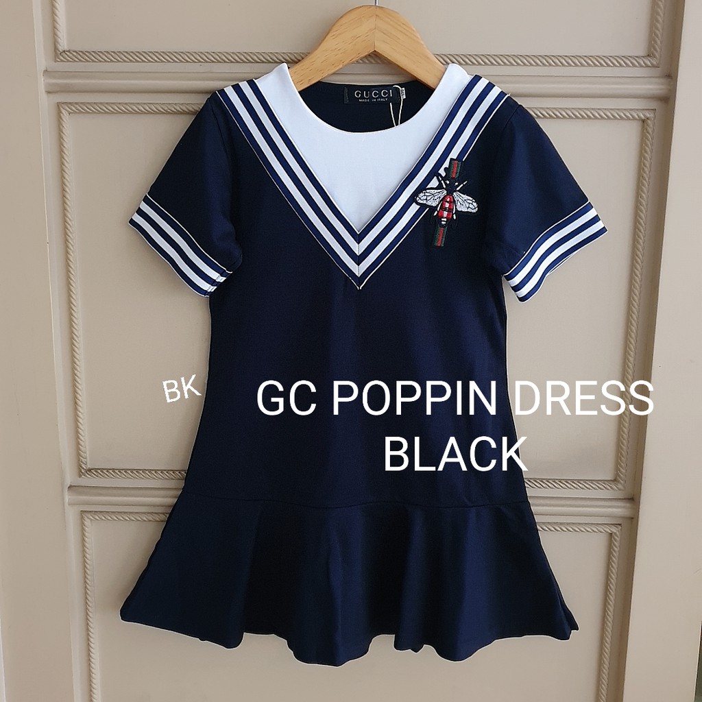 GC POPPIN DRESS / DRESS CASUAL ANAK KOREA IMPOR / BAJU SANTAI ANAK DAILY MERAH / DRES ANAK PEREMPUAN