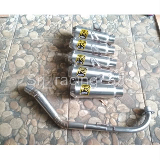 knalpot racing rcb gtx kapsul moto cross trail jupiter z z1 vega z zr lama new grand atrea prima leg