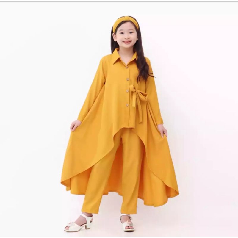 long set tunik anak terbaru kekinian // setelan anak perempuan terbaru