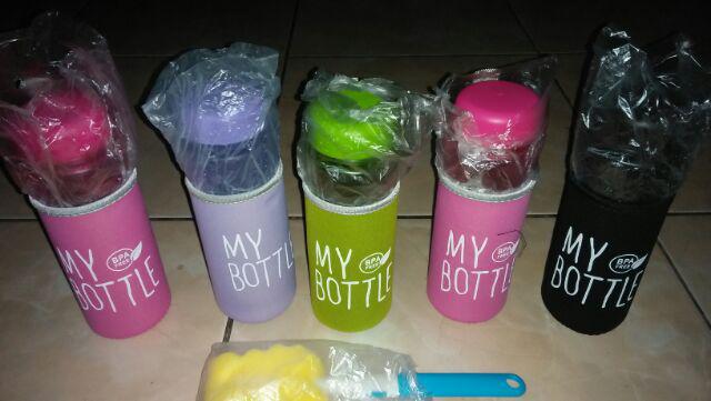 My Bottle Full Warna Dofff + Pouch + Bubble Warp  Zy