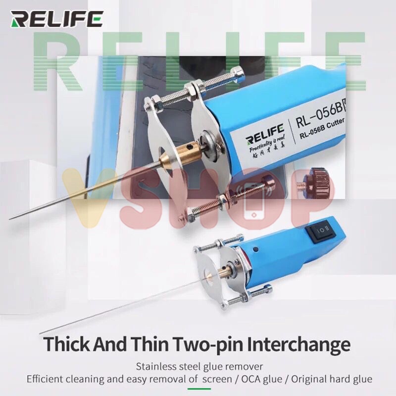 ELECTRIC OCA GLUE REMOVER TOOL + GRINDER 2IN1 RELIFE RL-056B