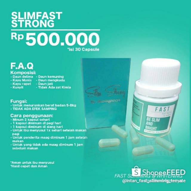 SLIM FAST STRONG BY STEVIAGNECYA Ternate - Maluku Utara