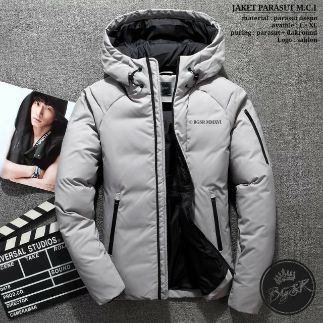 Jaket Hoodie aparasut Pria M.C.I original BGSR