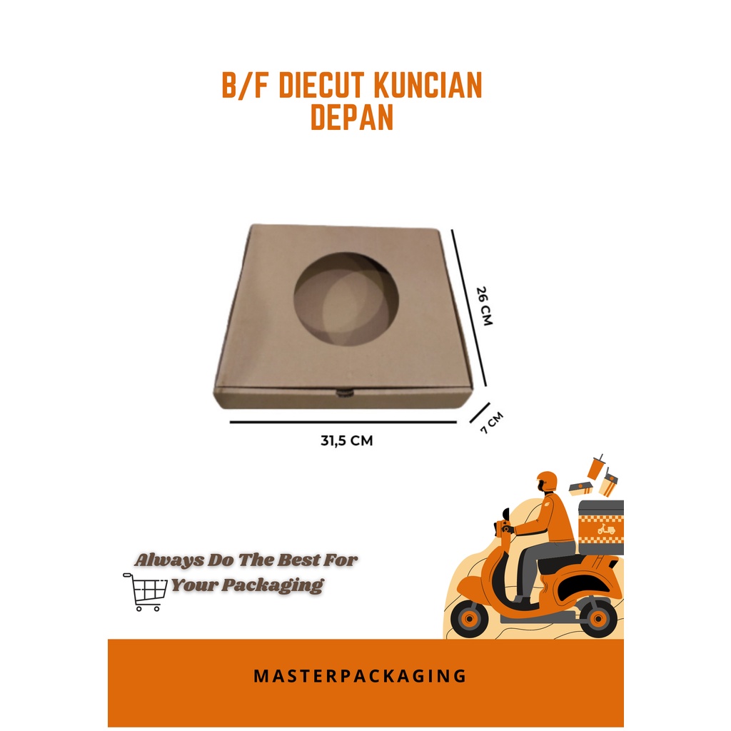 

Kardus//Box Diecut+Mika/Dus Pizza/Kue/Puding/Hamper uk 31.5x26x7