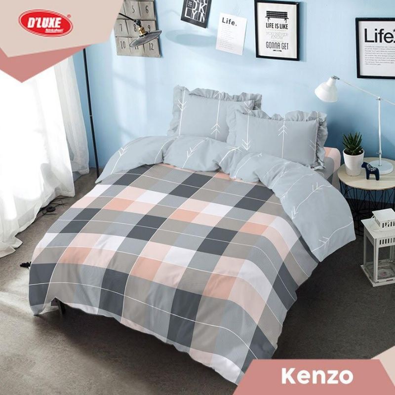 BED COVER SET KINTAKUN DLUXE KING - BedCover Kintakun Set No.1 180x200 Motif Kenzo