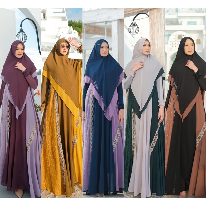 Hazeera Series by Eldeena Syari / Gamis Eldeena Terbaru / Gamis Kanaya Terbaru