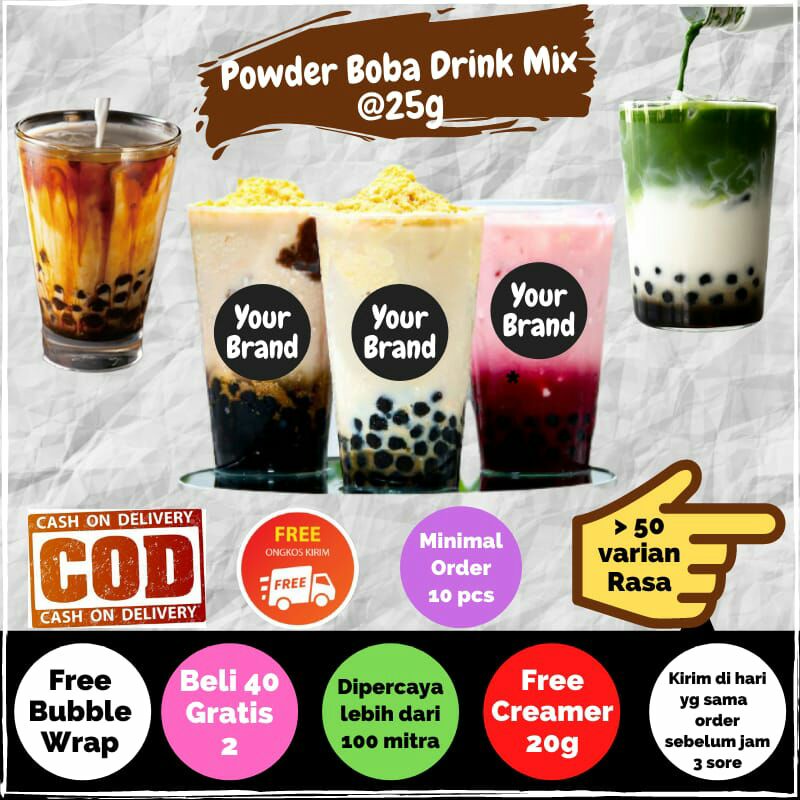 

Bubuk Minuman Boba Drink 25g