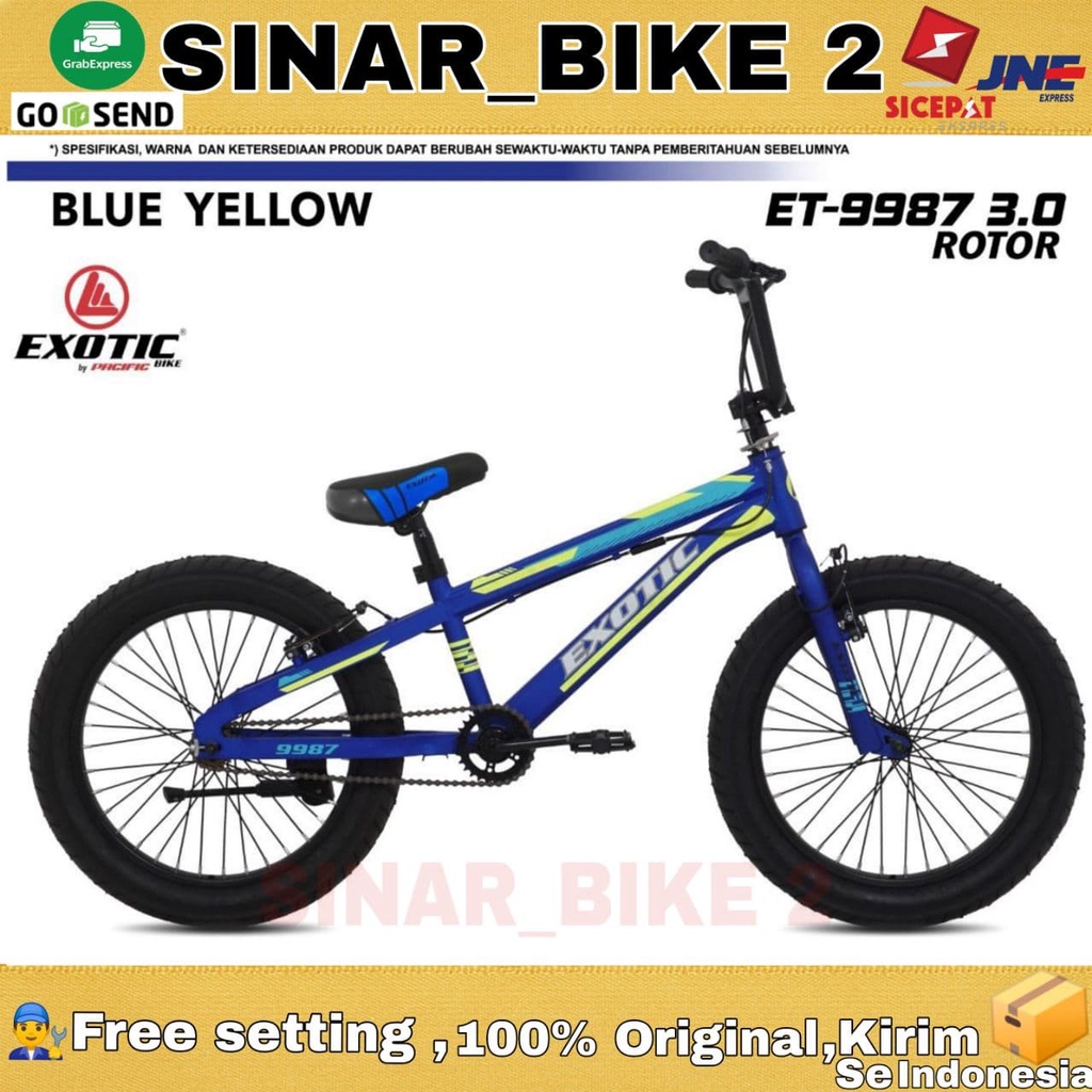 Sepeda Anak Bmx Exotic ET 9987 Ban Jumbo 3.0 Rotor